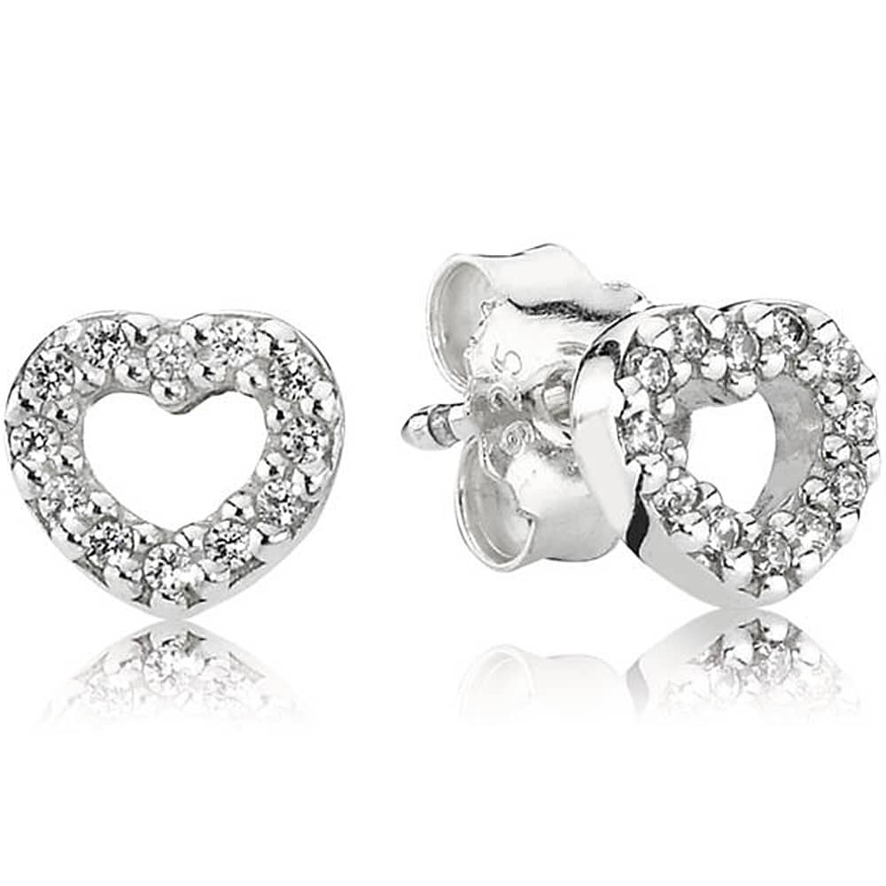 Swarovski crystal heart earrings - Picture 1 of 3